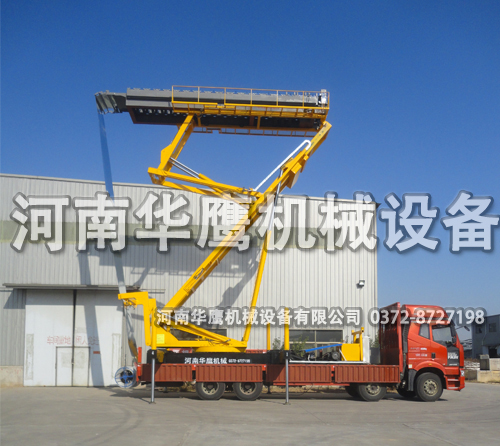 西安車載式舉升18.5米高空上瓦機(jī)發(fā)貨